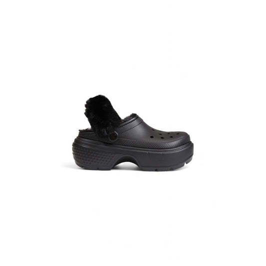 Black Synthetic Sandal