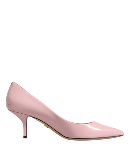 Light Pink Patent Leather Heels Pumps Shoes