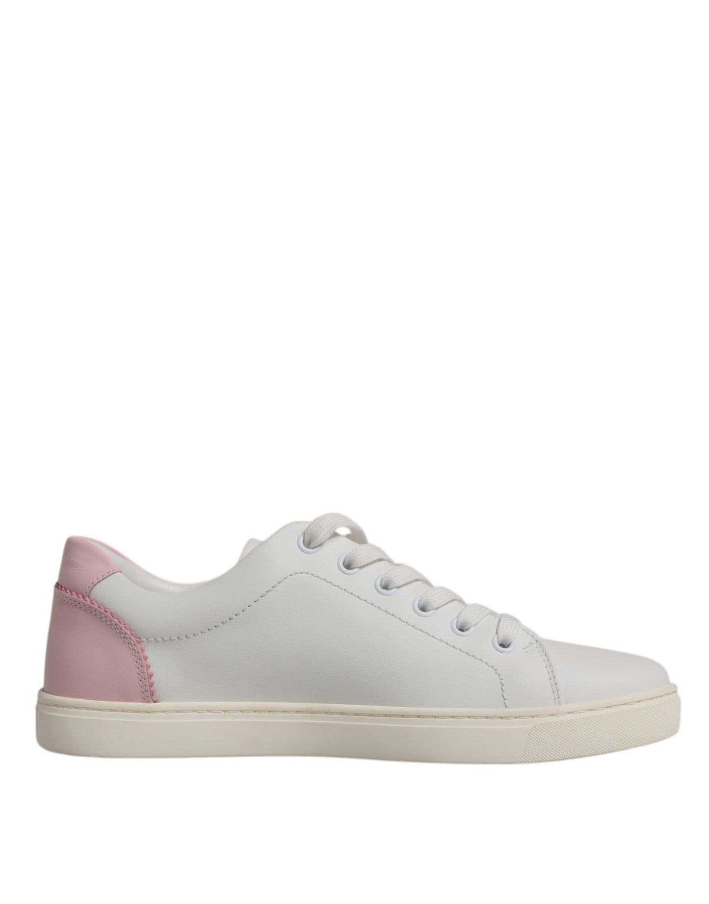 White Classic Calf Leather Sneakers Shoes