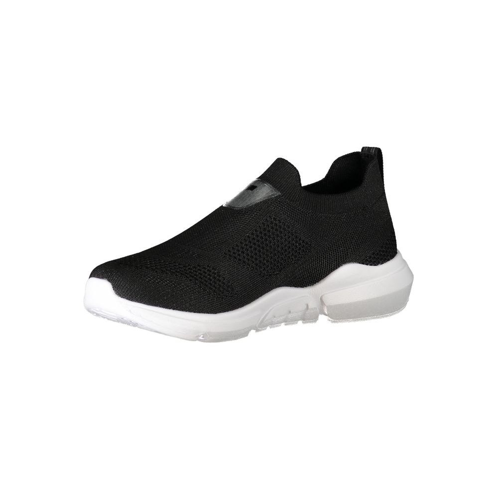 Black Polyester Sneaker