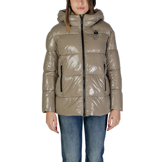 Beige Polyamide Jackets & Coat