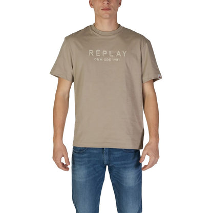 Beige Cotton T-Shirt