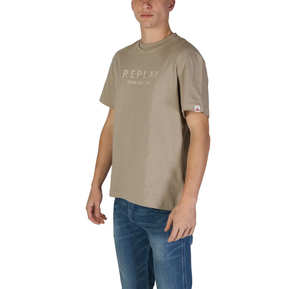 Beige Cotton T-Shirt