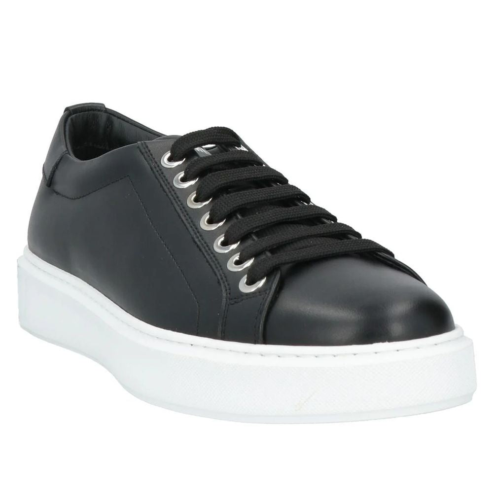 Black Leather Di Calfskin Sneaker