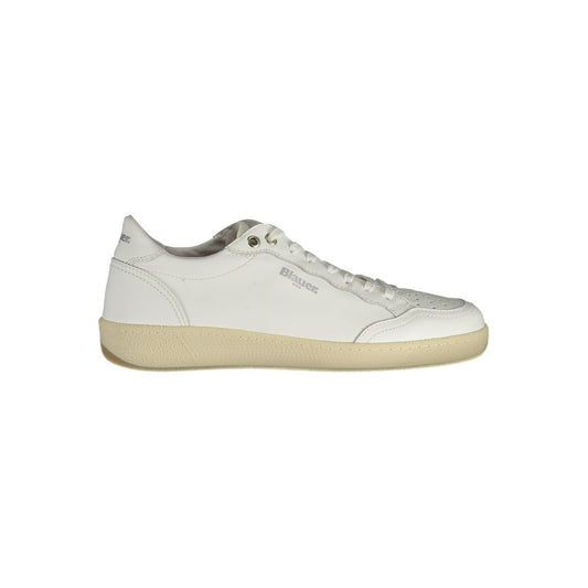 White Polyester Sneaker