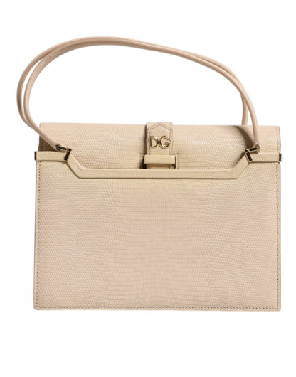 Beige Leather Ingrid Top Handle Shoulder Bag