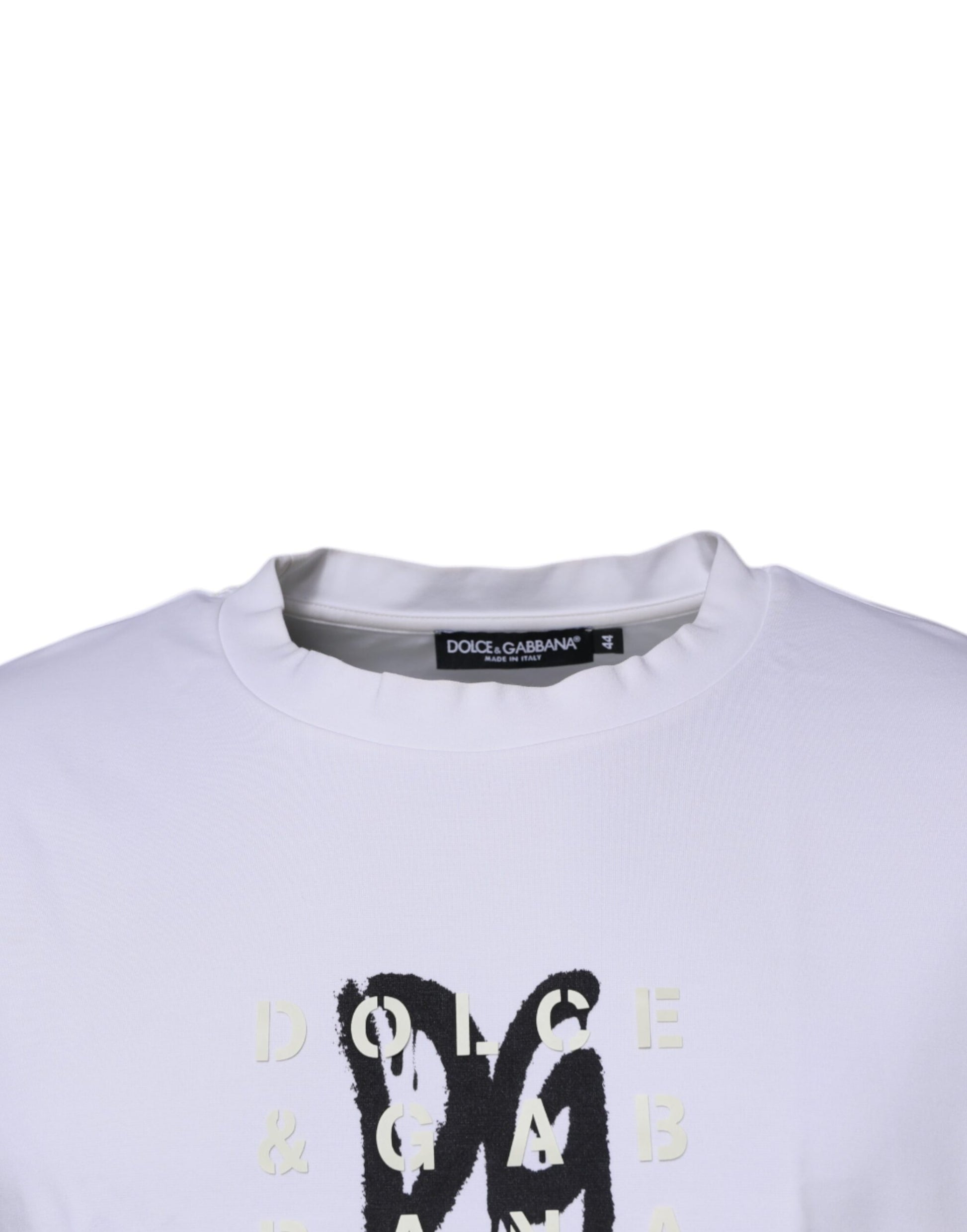 White DG Logo Crew Neck Short Sleeve T-shirt