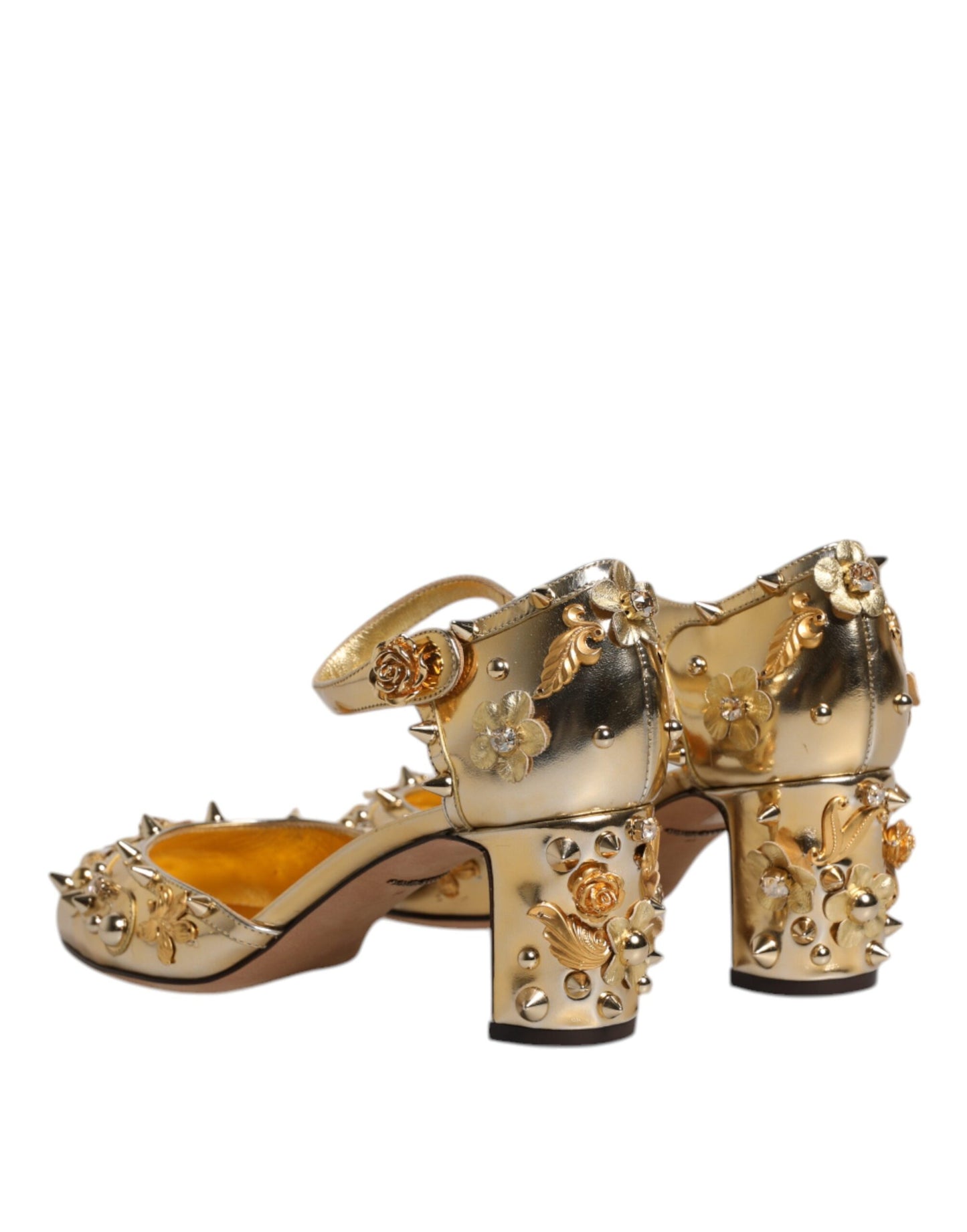 Gold Studs Vally Slingback Sandals Shoes