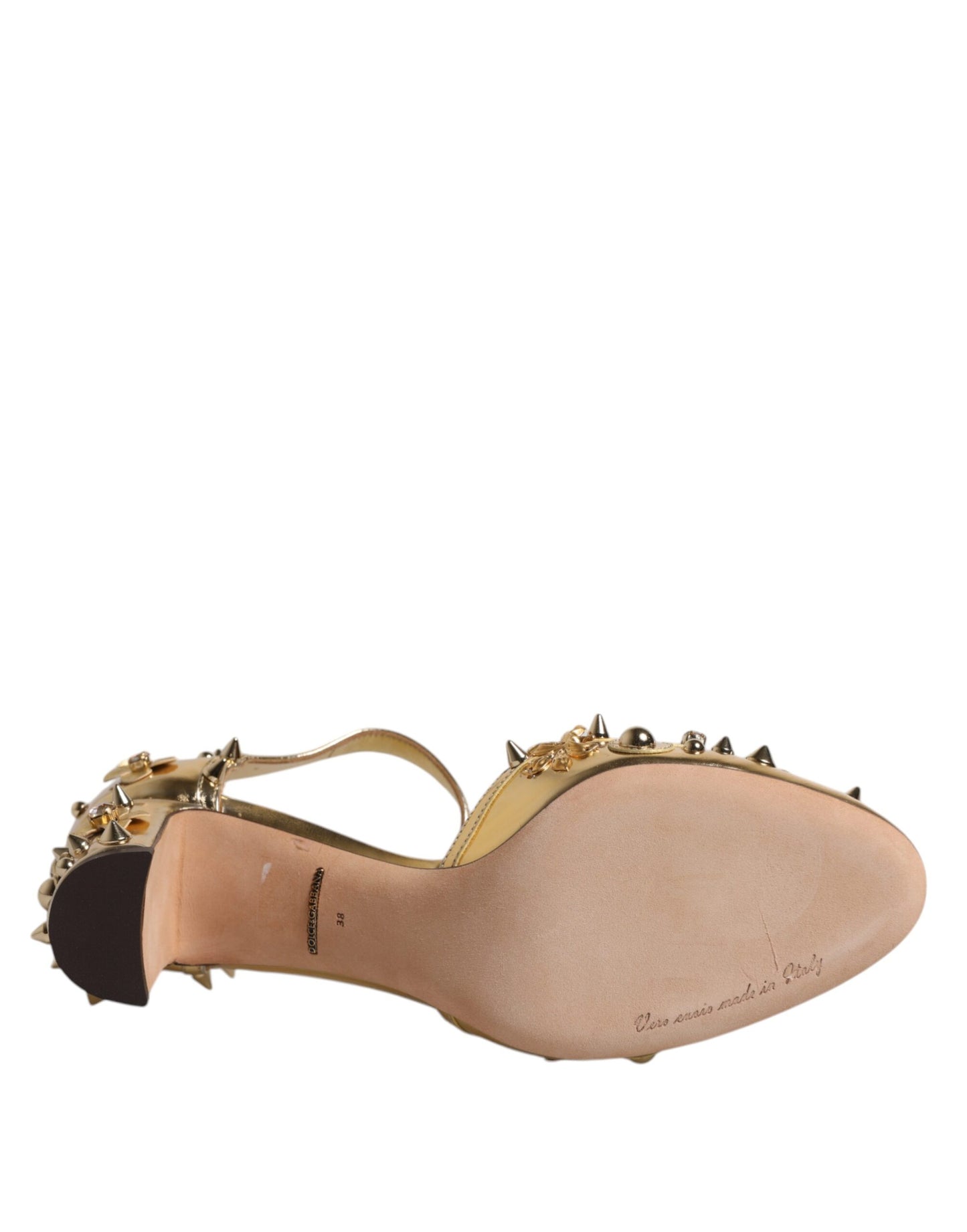 Gold Studs Vally Slingback Sandals Shoes