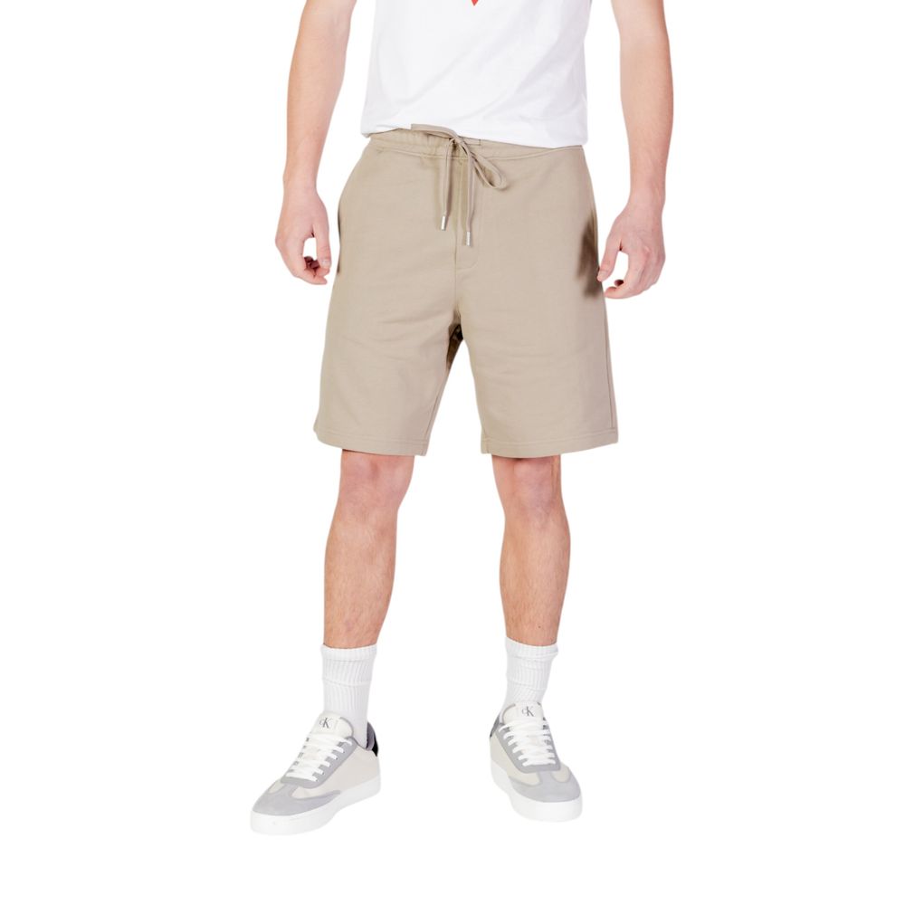 Beige Cotton Short