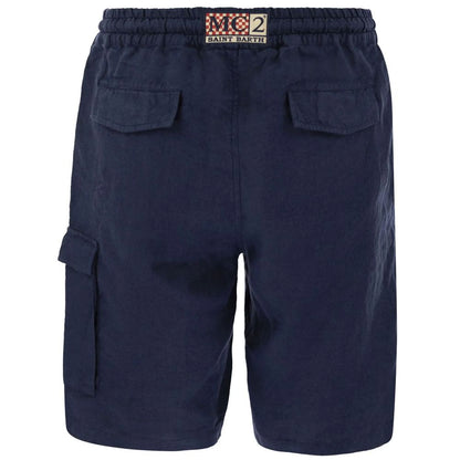 Blue Linen Short