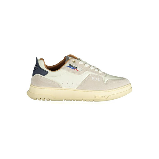 White Polyester Sneaker