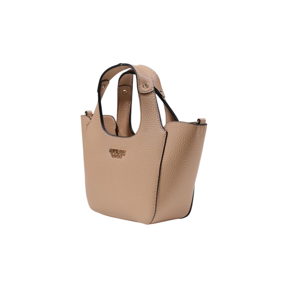 Beige Polyethylene Handbag