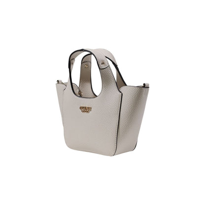 Cream Polyethylene Handbag