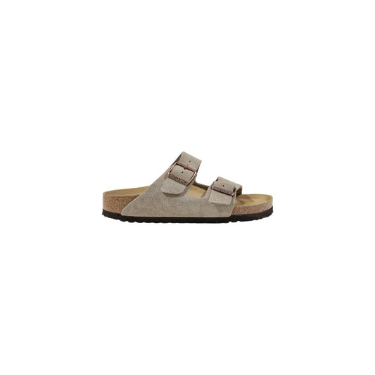 Gray Leather Sandal