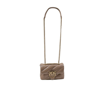 Beige Leather Handbag