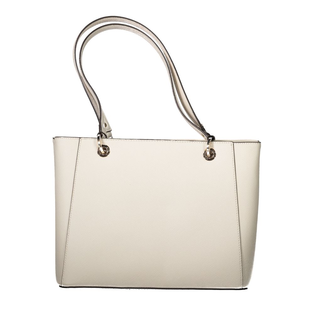 Beige Polyethylene Handbag