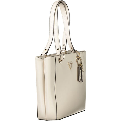 Beige Polyethylene Handbag