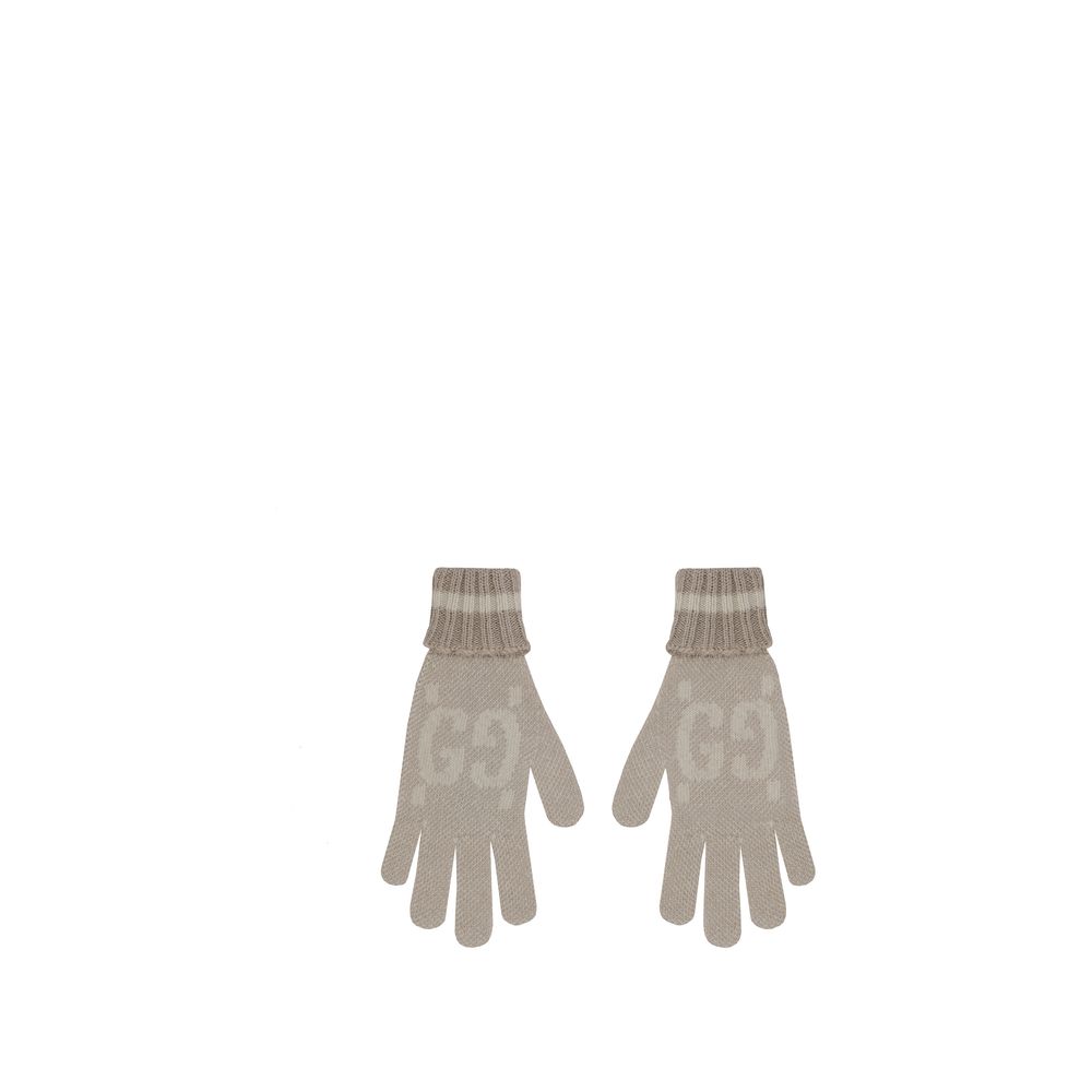 Lame cashmere Gloves