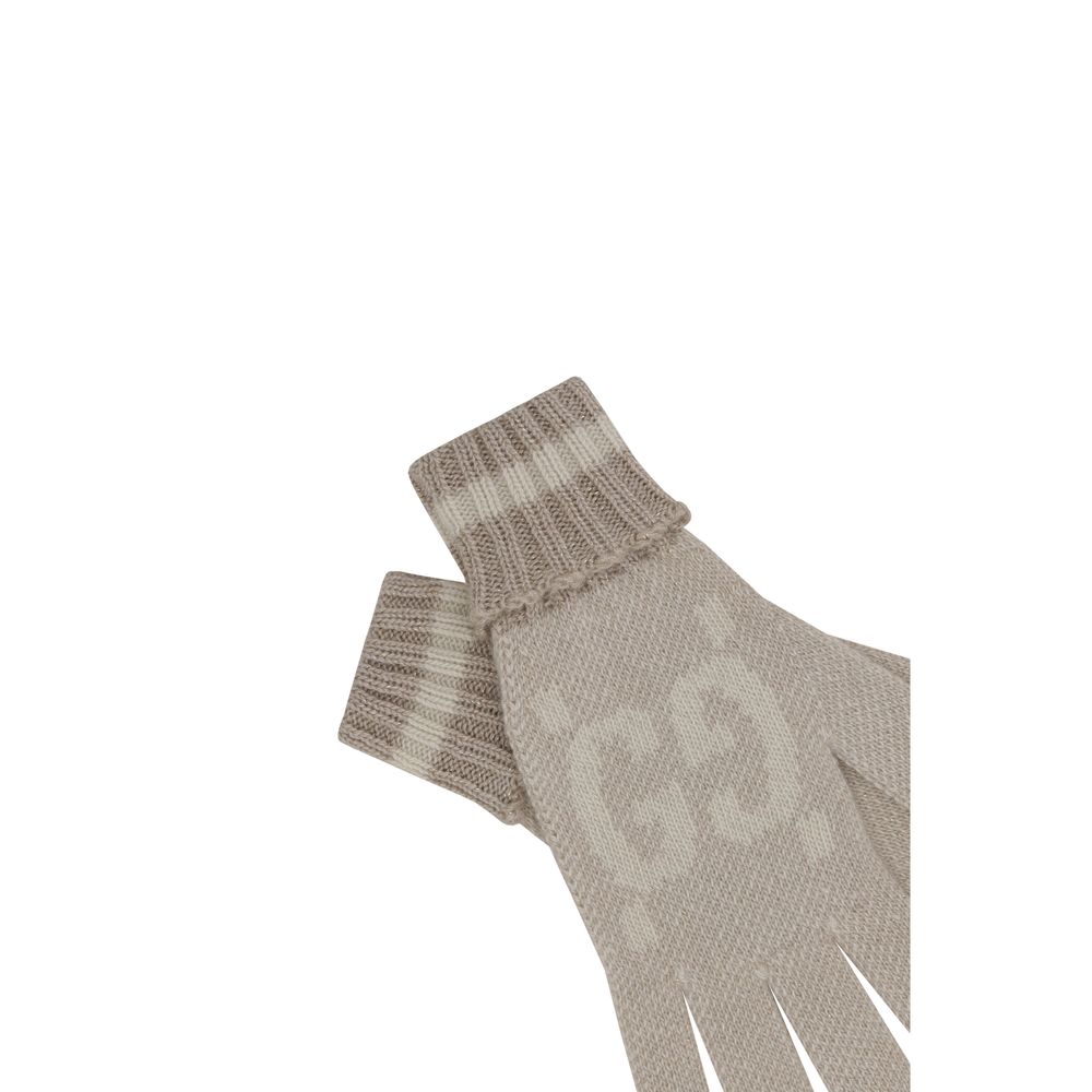 Lame cashmere Gloves