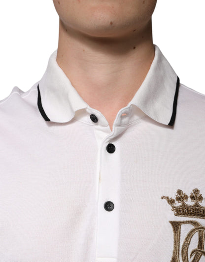 White Collared Short Sleeves Polo T-shirt