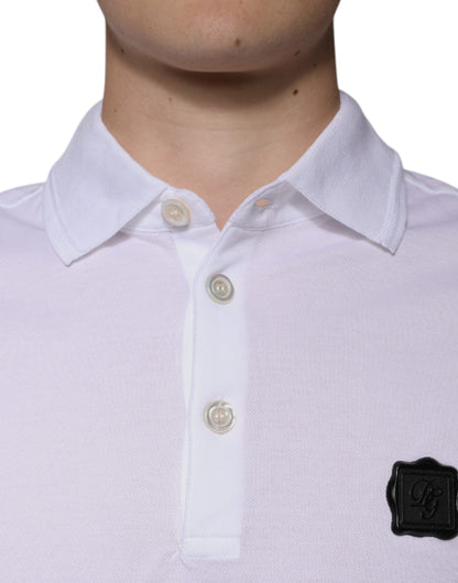 White Collared Short Sleeves Polo T-shirt