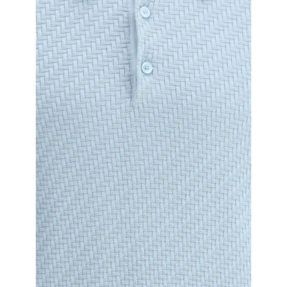 Polo Shirt with woven pattern.