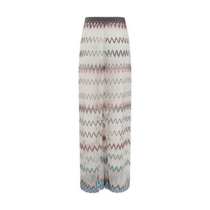 Zig zag patterned mesh Pants