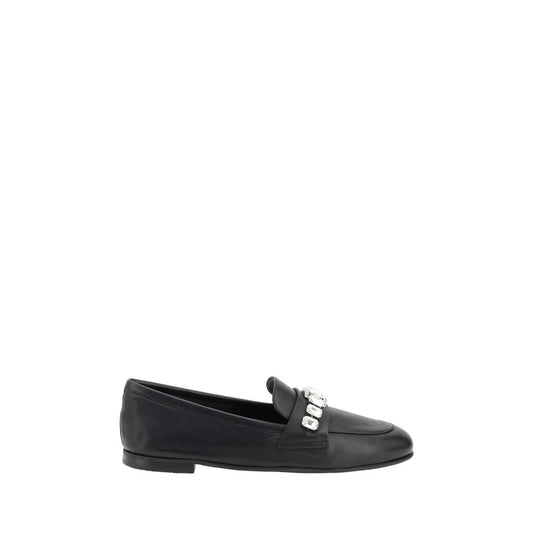 Loafers with sparkling embellishments