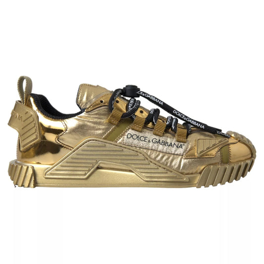 Metallic Gold NS1 Low Top Sneakers Shoes Sneakers