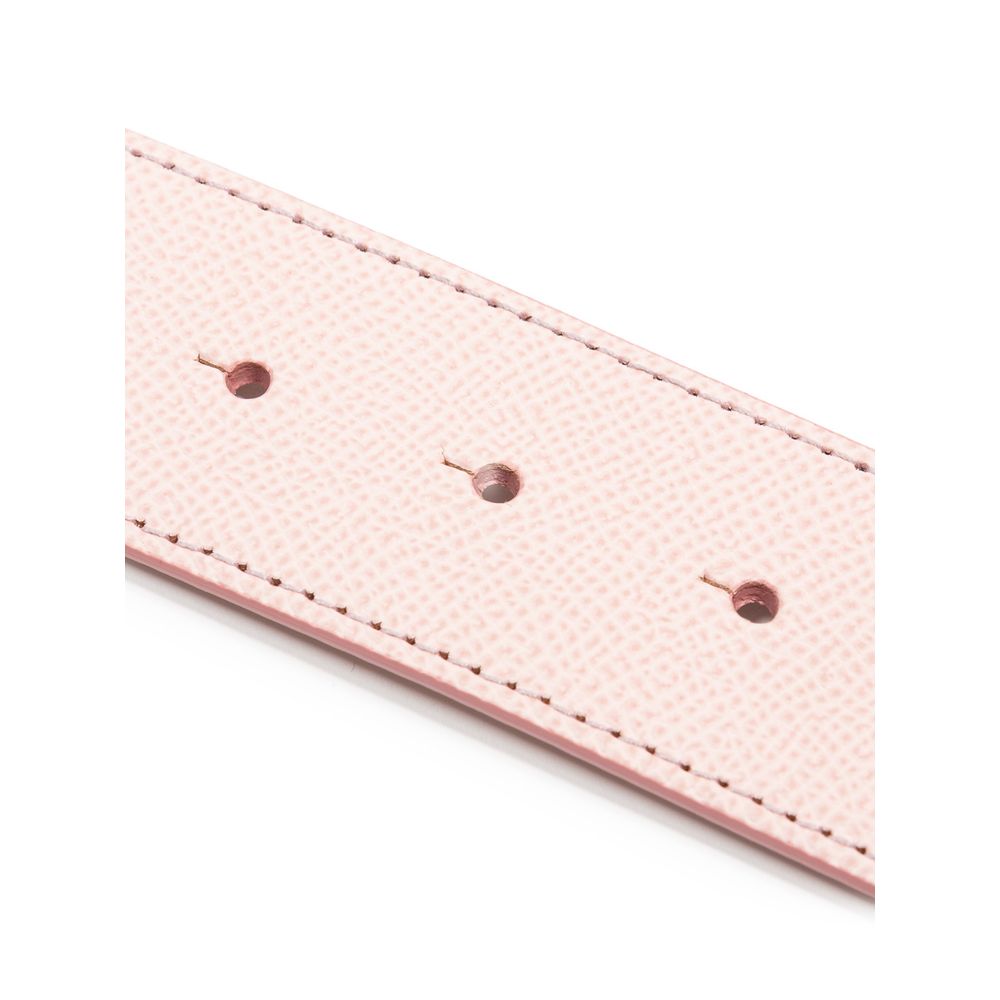 Pink Leather Belt