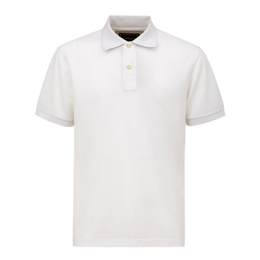 White Cotton Polo Shirt