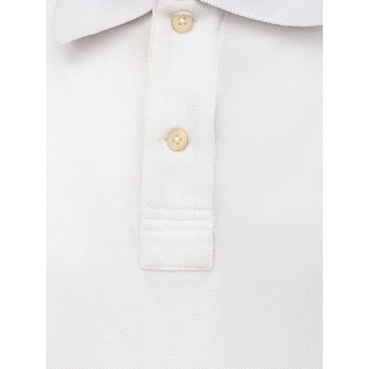 White Cotton Polo Shirt