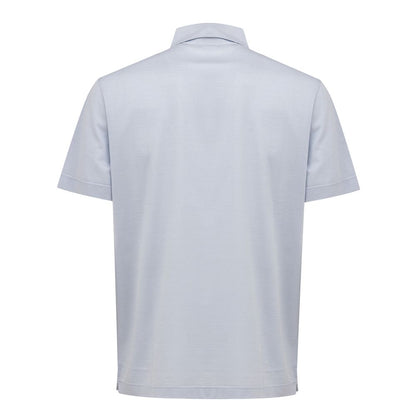 Light Blue Cotton Polo Shirt