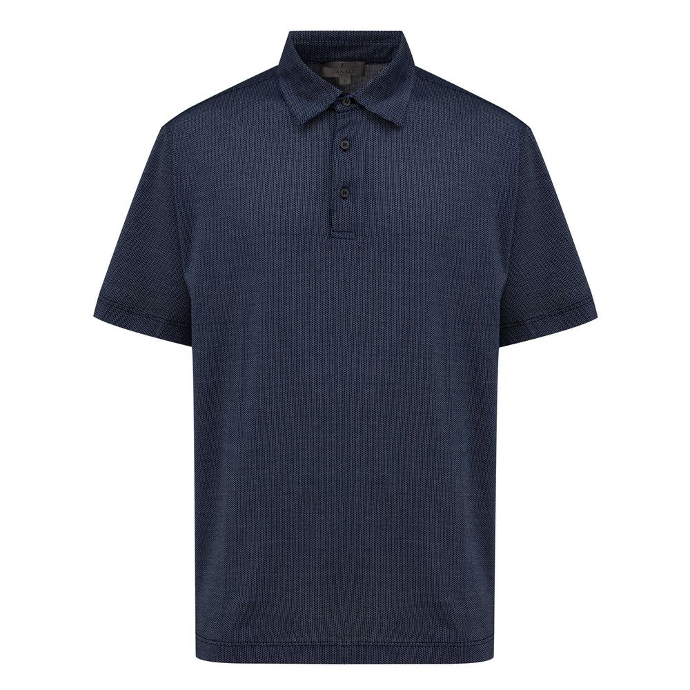 Blue Cotton Polo Shirt