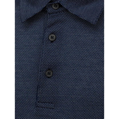 Blue Cotton Polo Shirt