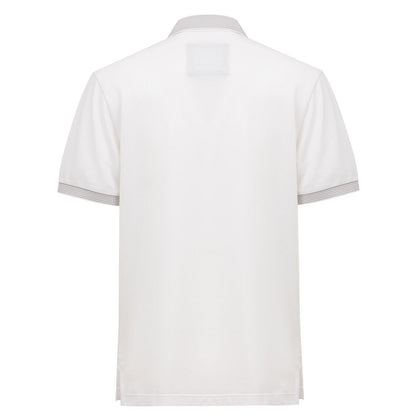 White Cotton Polo Shirt