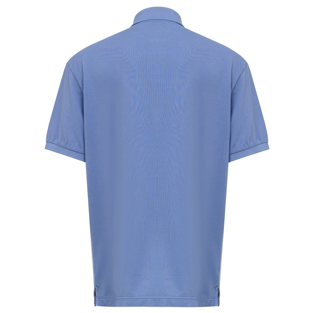 Light Blue Cotton Polo Shirt