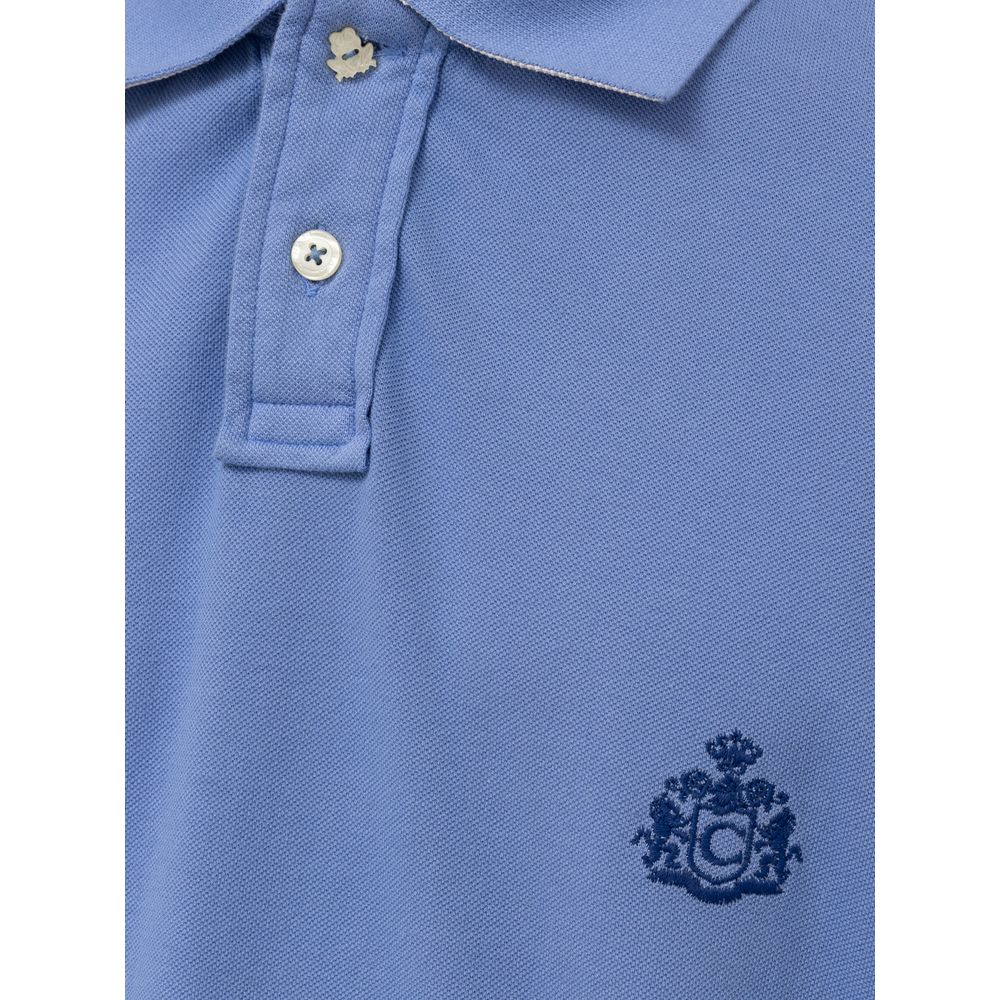 Light Blue Cotton Polo Shirt