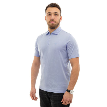 Light Blue Cotton Polo Shirt