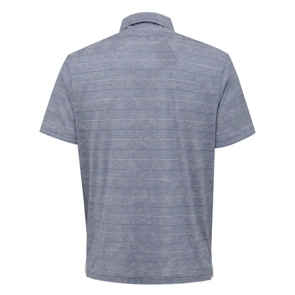 Blue Cotton Polo Shirt