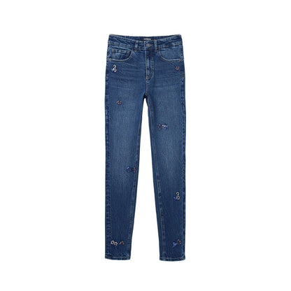 Blue Cotton Jeans & Pant