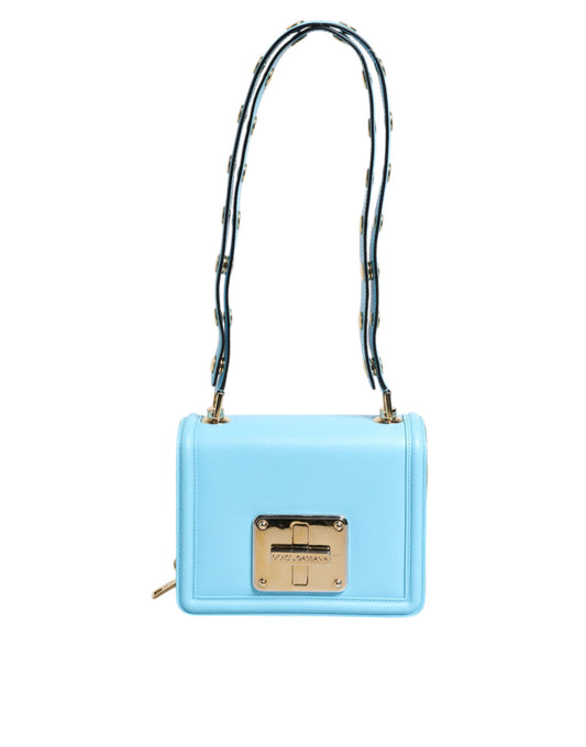 Light Blue Joy Therapy Lola Studded Leather Crossbody Bag