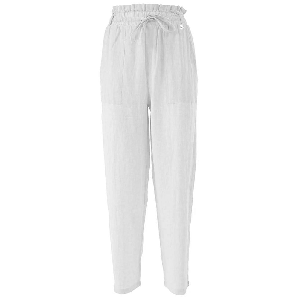 White Linen Jeans & Pant