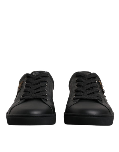 Black London Sacred Heart Sneakers Shoes