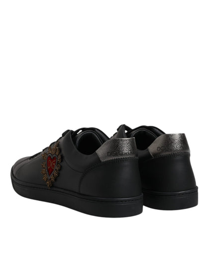 Black London Sacred Heart Sneakers Shoes