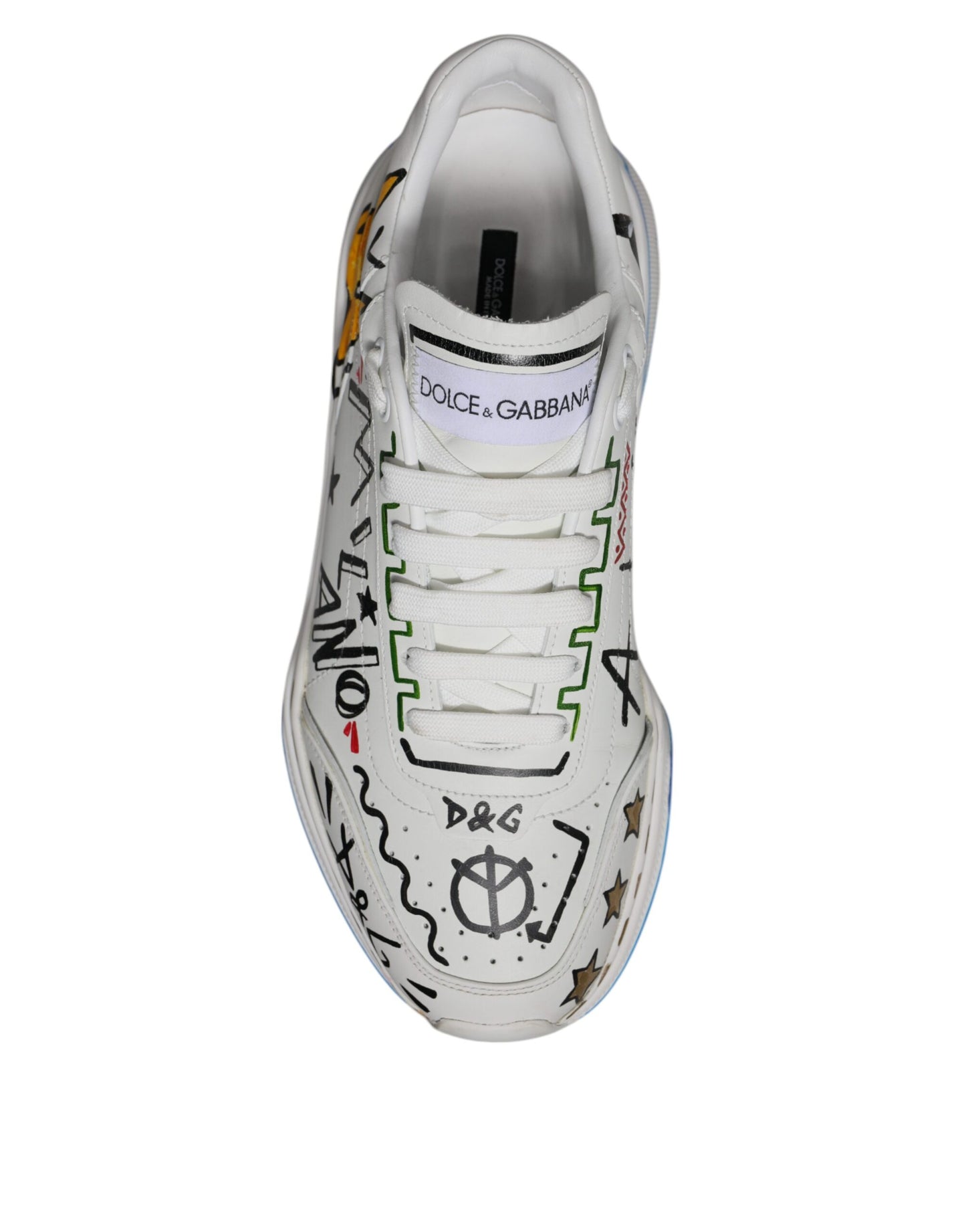 White Daymaster Hand Painted Sneakers Shoes