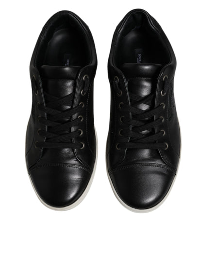 Black London Nappa Leather Men Sneakers Shoes