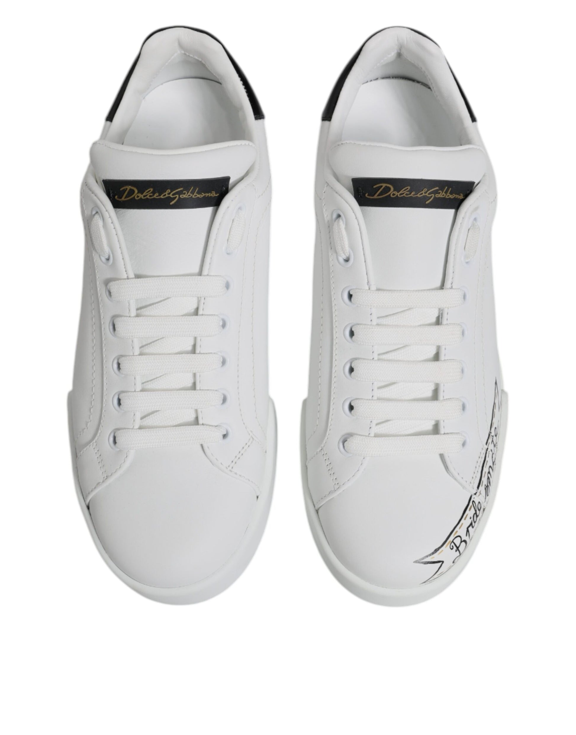 White Leather Low Top Lace Up Sneakers Shoes