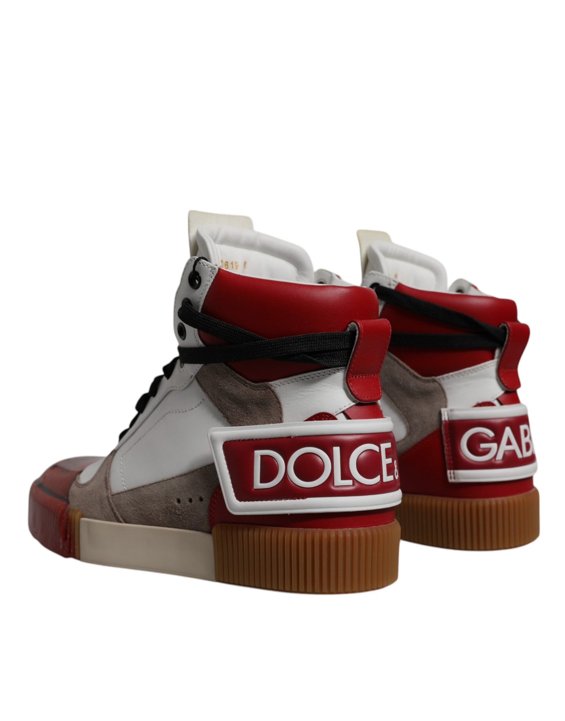 Multicolor Leather High Top Sneakers Shoes